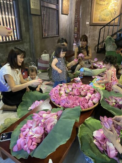 LOTUS TEA MAKING EXPERIENCE AT THE TEA HOUSE